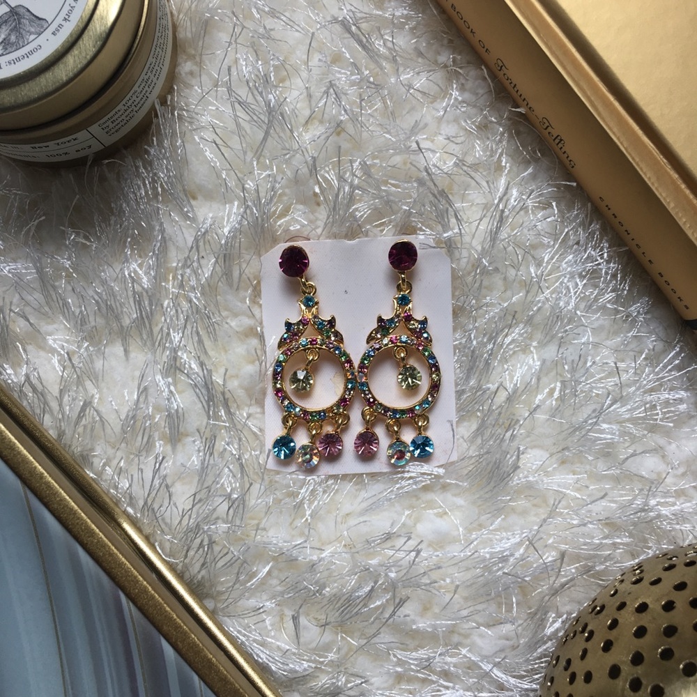 Multicolored Chandelier Earrings